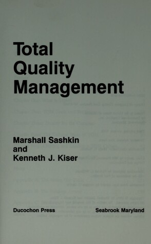 Book cover for Total Quality Management