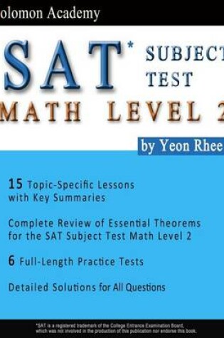 Cover of Solomon Academy's SAT Subject Test Math Level 2