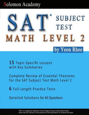 Book cover for Solomon Academy's SAT Subject Test Math Level 2