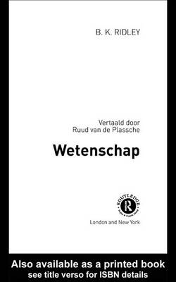 Book cover for Wetenschap