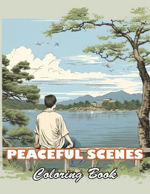 Book cover for Peaceful Scenes Coloring Book