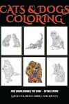 Book cover for Large Coloring Books for Adults (Cats and Dogs)