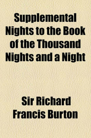 Cover of Supplemental Nights to the Book of the Thousand Nights and a Night