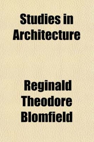 Cover of Studies in Architecture