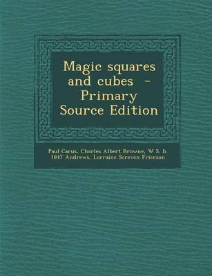 Book cover for Magic Squares and Cubes