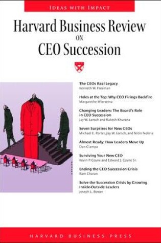 Cover of "Harvard Business Review" on CEO Succession