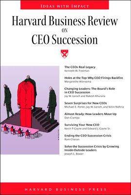 Book cover for "Harvard Business Review" on CEO Succession