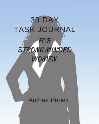 Book cover for 30 Day Task Journal for Strong-Minded Women