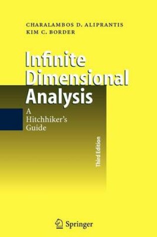 Cover of Infinite Dimensional Analysis