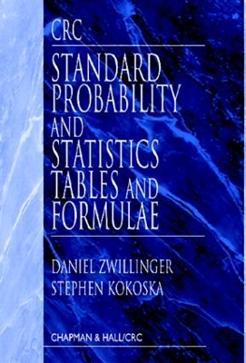 Book cover for CRC Standard Probability and Statistics Tables and Formulae