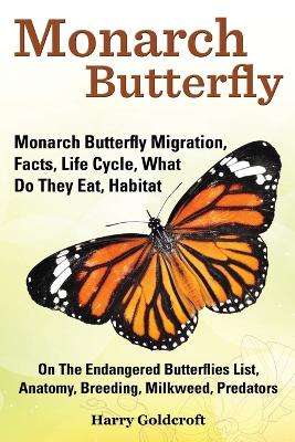 Book cover for Monarch Butterfly, Monarch Butterfly Migration, Facts, Life Cycle, What Do They Eat, Habitat, Anatomy, Breeding, Milkweed, Predators