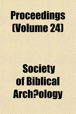 Book cover for Proceedings (Volume 24)