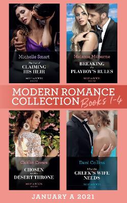 Book cover for Modern Romance January 2021 A Books 1-4