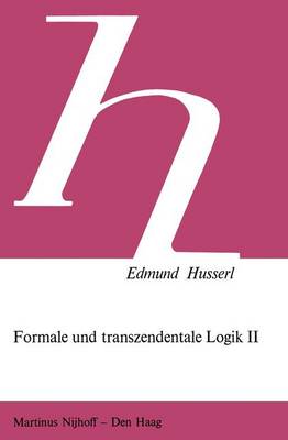 Book cover for Formale Und Transzendentale Logik II