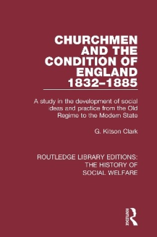 Cover of Churchmen and the Condition of England 1832-1885