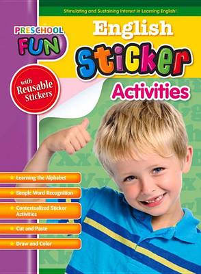 Book cover for Preschool Fun - English Sticker Activities