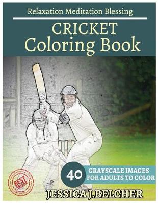 Book cover for Cricket Coloring Book for Adults Relaxation Meditation Blessing