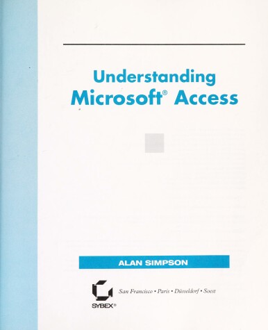 Book cover for Understanding Microsoft Access