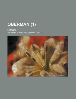 Book cover for Oberman (1); Lettres