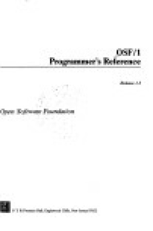 Cover of OSF/1 Programmer's Reference Release 1.2