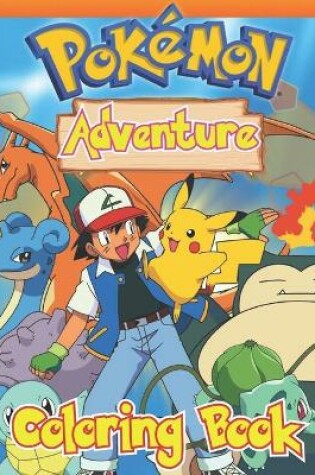 Cover of Pokemon adventure coloring book