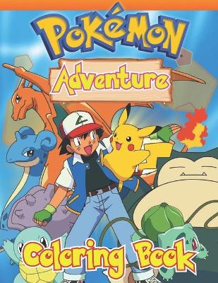 Book cover for Pokemon adventure coloring book