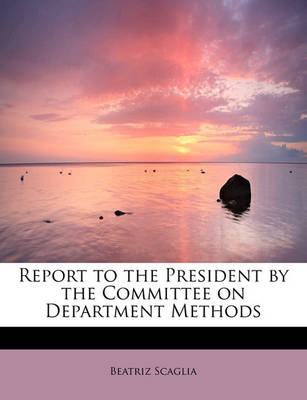 Book cover for Report to the President by the Committee on Department Methods