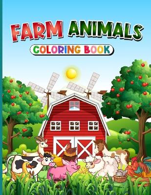 Book cover for Farm Animals Coloring Book