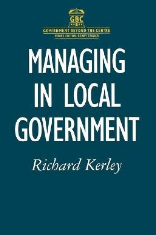 Cover of Managing in Local Government