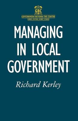 Cover of Managing in Local Government