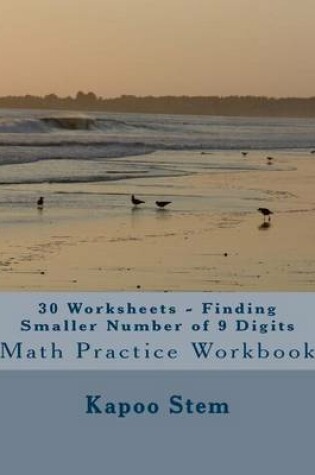 Cover of 30 Worksheets - Finding Smaller Number of 9 Digits