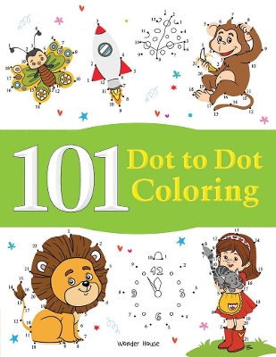 Book cover for 101 Dot to Dot Coloring
