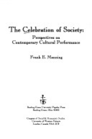 Cover of The Celebration of Society