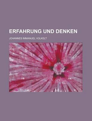 Book cover for Erfahrung Und Denken