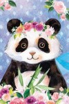 Book cover for Journal Notebook For Animal Lovers Panda Bear In Flowers