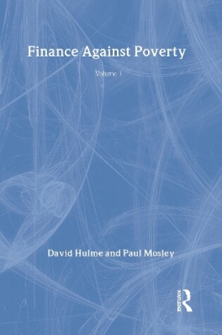 Cover of Finance Against Poverty: Volume 1