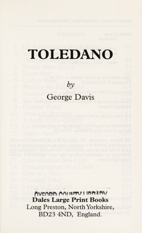 Book cover for Toledano