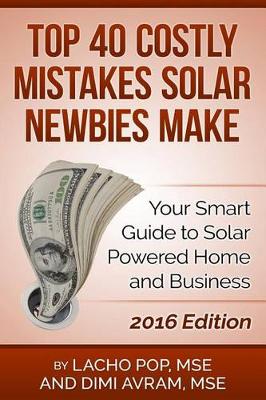 Book cover for Top 40 Costly Mistakes Solar Newbies Make