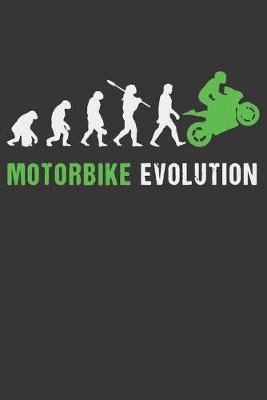 Book cover for Notebook for Biker dirt bike motocross drag race evolution