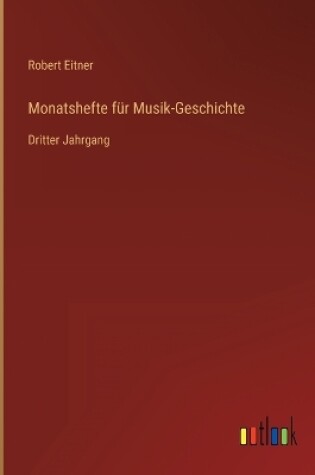 Cover of Monatshefte für Musik-Geschichte