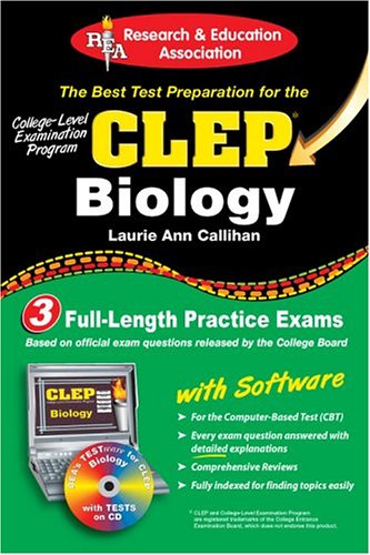 Book cover for CLEP Biology (Rea) - The Best Test Prep for the CLEP Exam