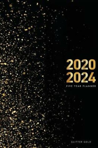 Cover of 2020-2024 Five Year Planner-Gold Glitter
