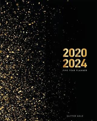 Cover of 2020-2024 Five Year Planner-Gold Glitter