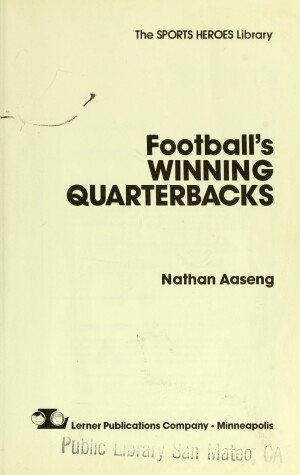 Book cover for Football's Winning Quarterbacks