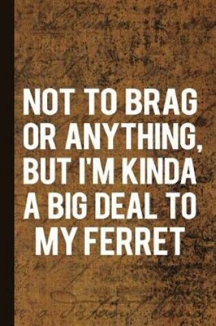 Cover of Not to Brag or Anything, But I'm Kinda a Big Deal to My Ferret