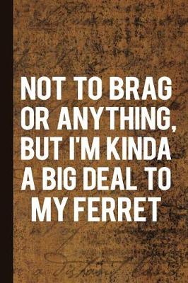 Book cover for Not to Brag or Anything, But I'm Kinda a Big Deal to My Ferret