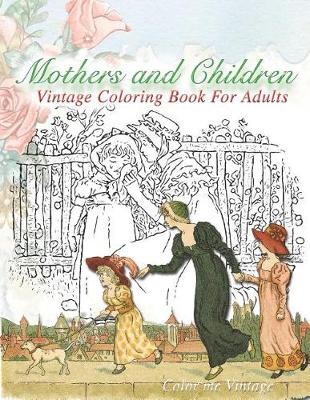 Book cover for Vintage coloring book for adults