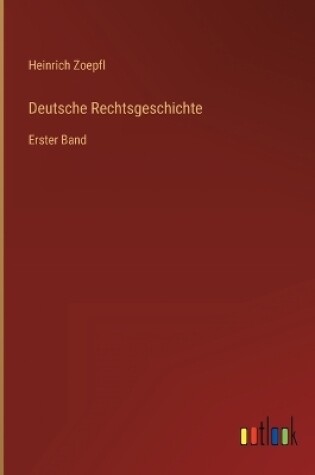 Cover of Deutsche Rechtsgeschichte