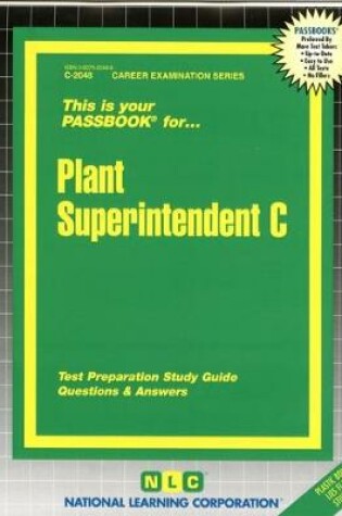 Cover of Plant Superintendent C