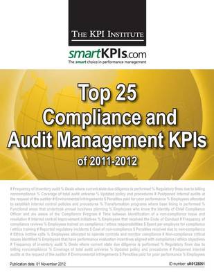 Book cover for Top 25 Compliance and Audit Management KPIs of 2011-2012